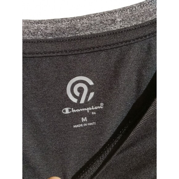 Champion USA Athletic Short Sleeve T-Shirt Sz Medium M Black - Picture 5 of 11